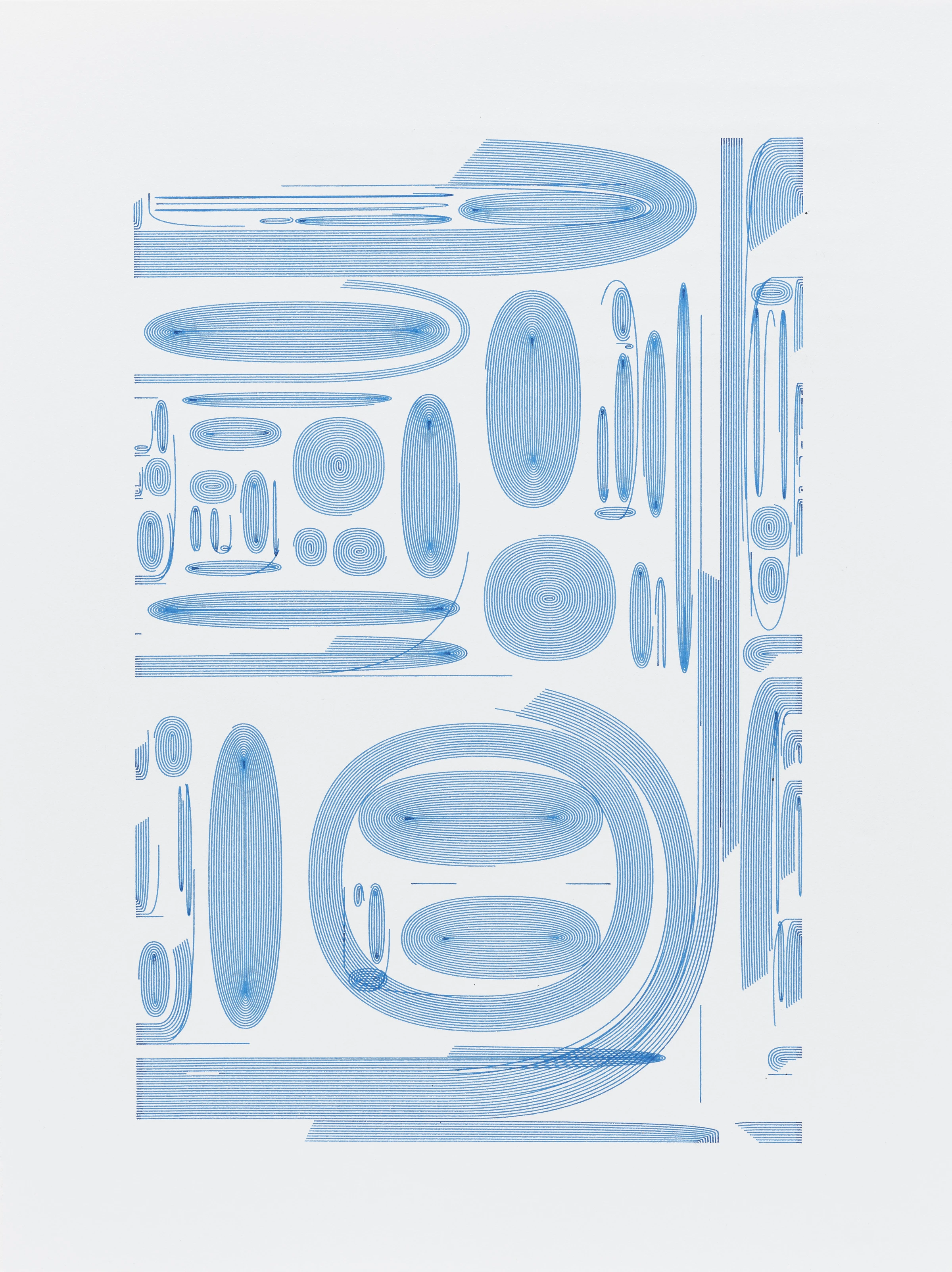 "Lines Walking (Blue) #1"